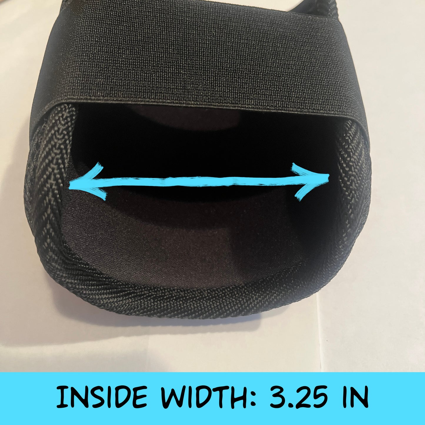 MISFIT: Black Elbow Guard - Crooked Logo, Slightly Loose