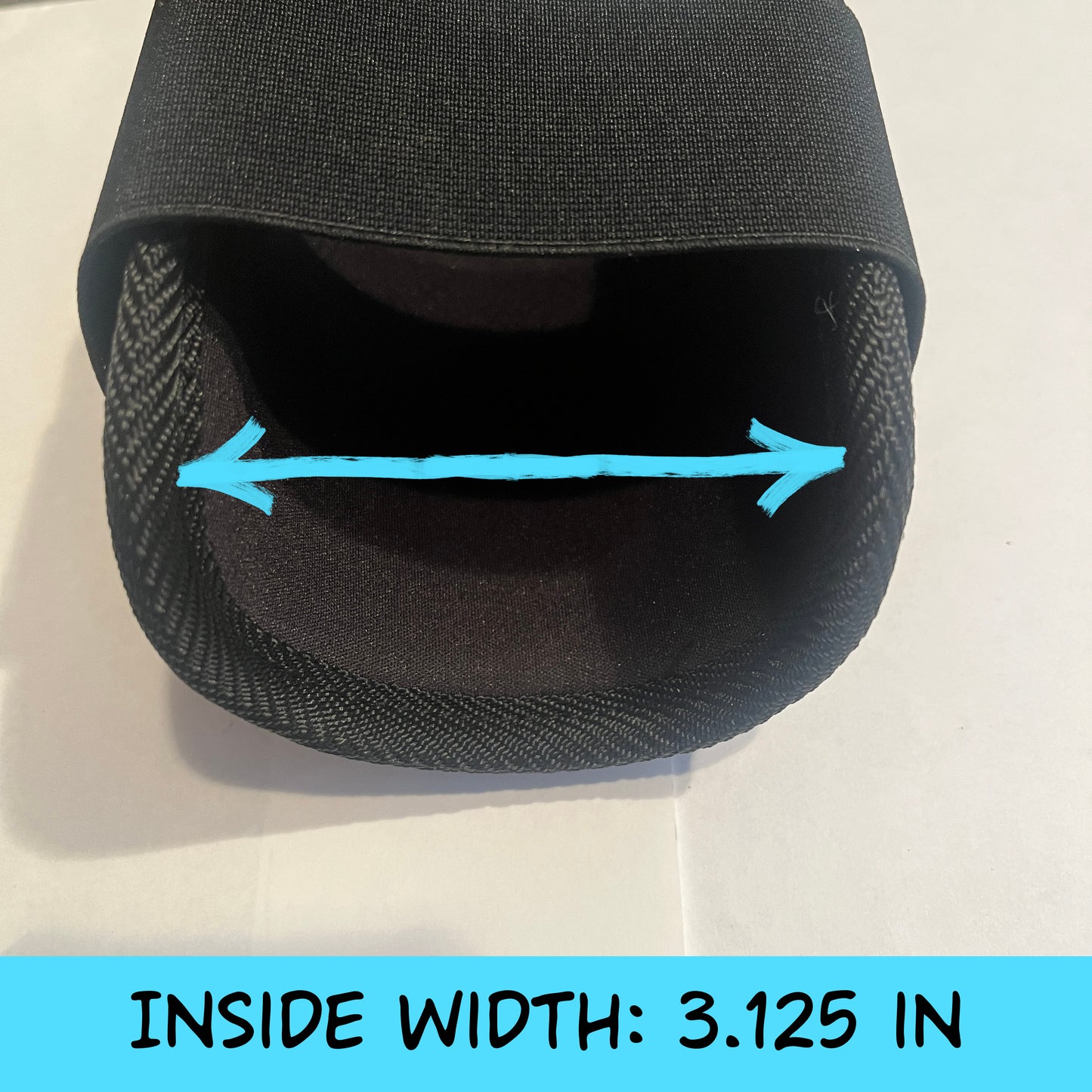 MISFIT: Black Elbow Guard - Crooked Logo, Slightly Loose