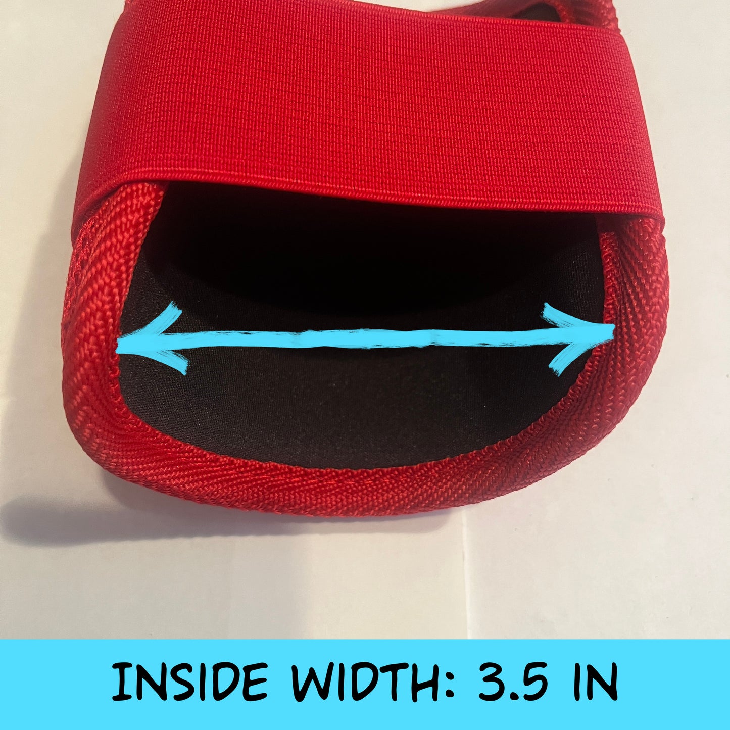 MISFIT: Red Elbow Guard - Bad Strap Stitching, Slightly Loose