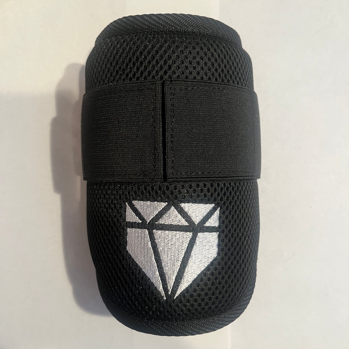 MISFIT: Black Elbow Guard - Crooked Logo, Slightly Loose