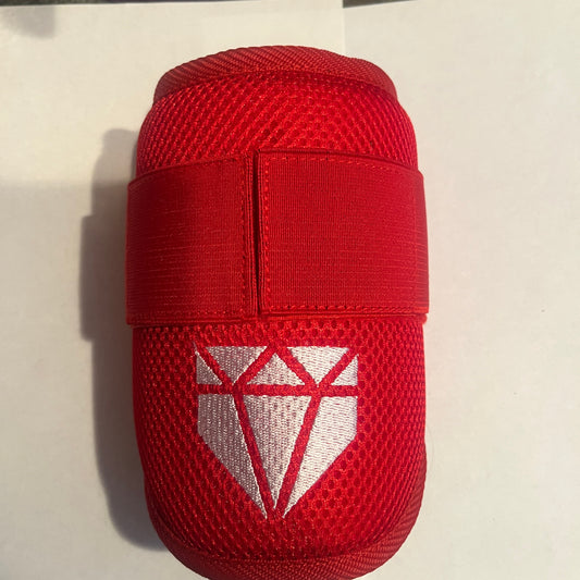 MISFIT: Red Elbow Guard - Bad Logo Stitching