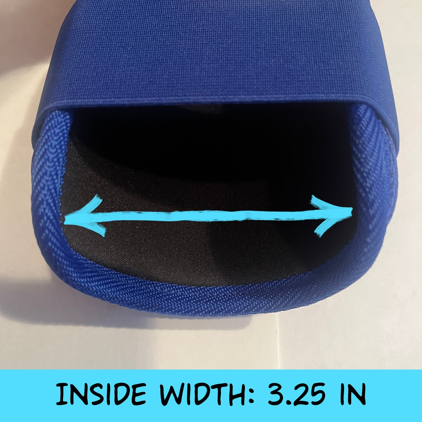 MISFIT: Blue Elbow Guard - Crooked Logo, slightly loose
