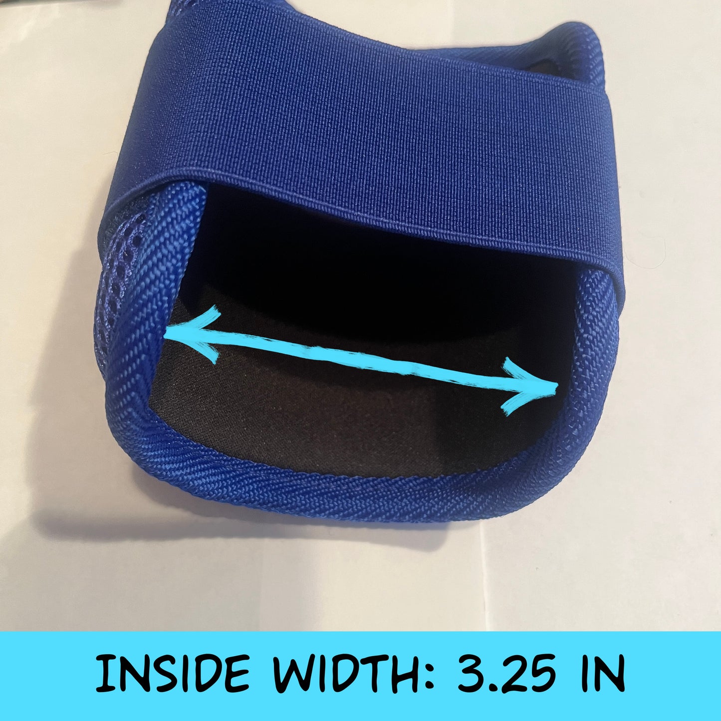 MISFIT: Blue Elbow Guard - Crooked Logo, slightly loose