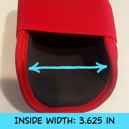 MISFIT: Red Elbow Guard - Crooked Logo, Slightly Loose