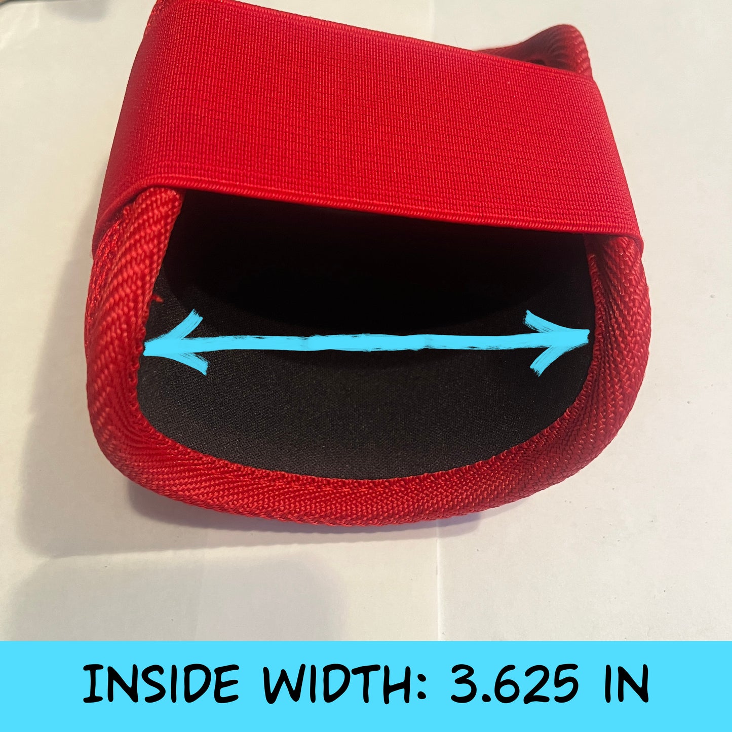 MISFIT: Red Elbow Guard - Bad Strap Stitching, Slightly Loose