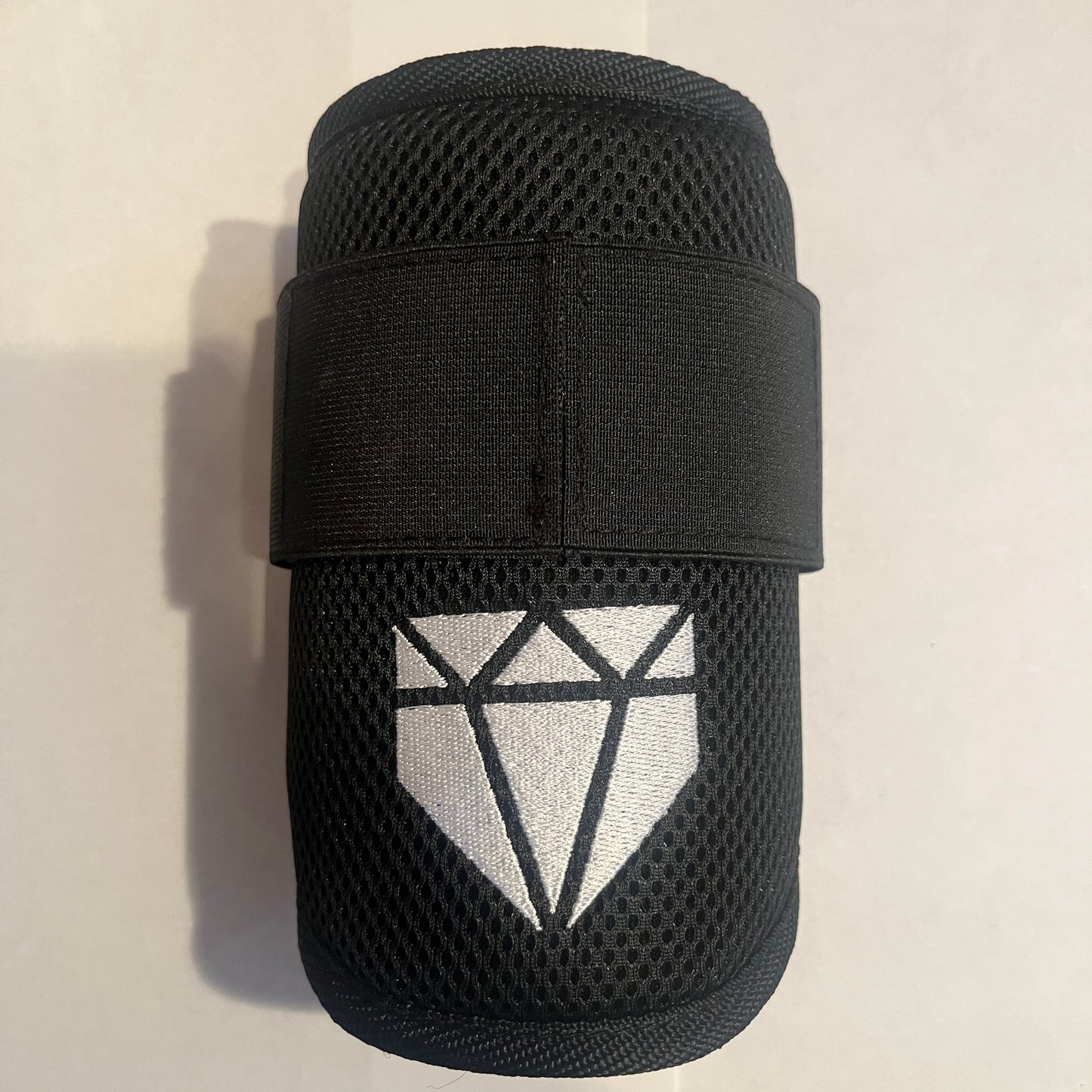MISFIT: Black Elbow Guard - Crooked Logo, Slightly Loose