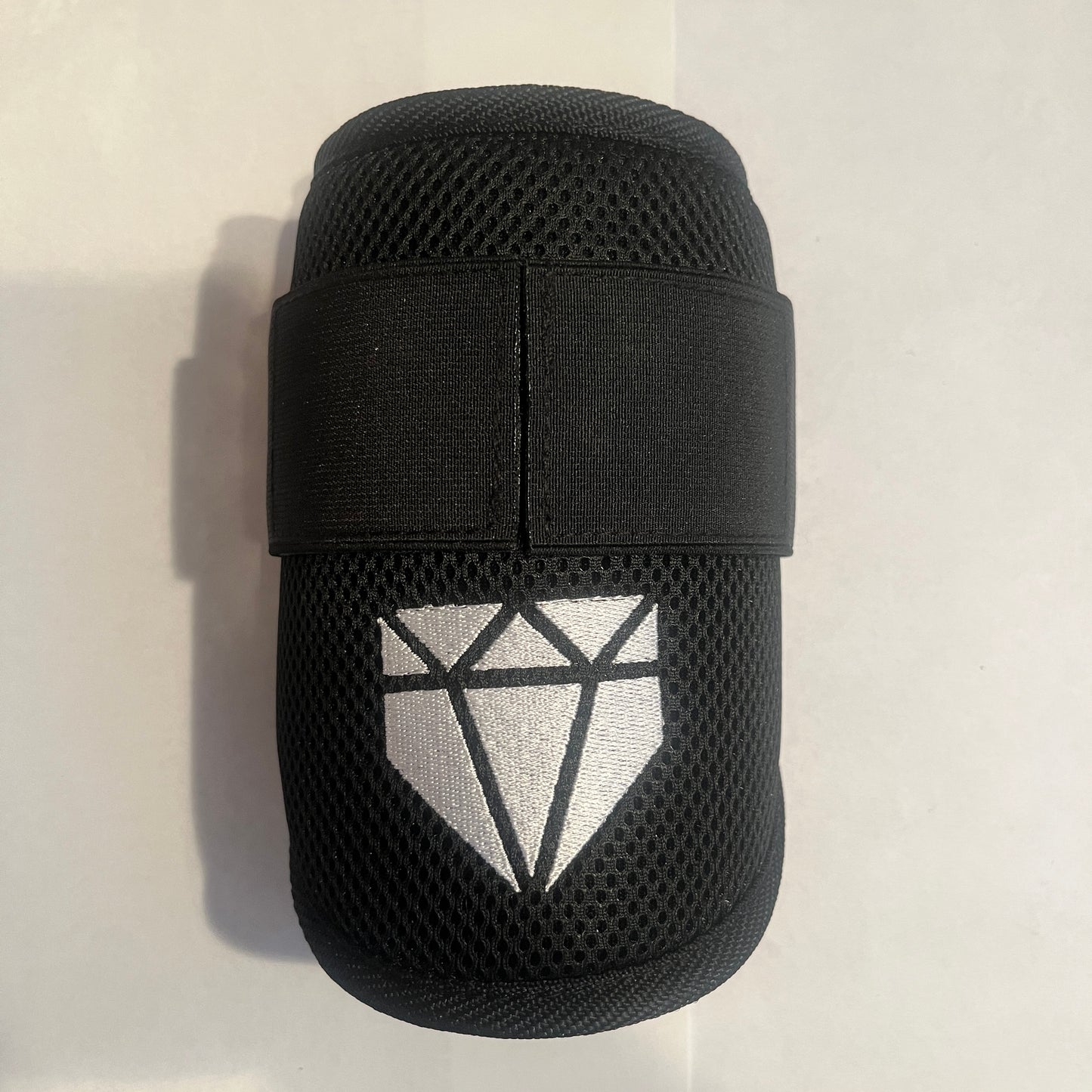 MISFIT: Black Elbow Guard - Crooked Logo, Slightly Loose