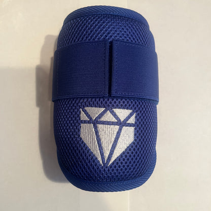 MISFIT: Blue Elbow Guard - Crooked Logo, slightly loose