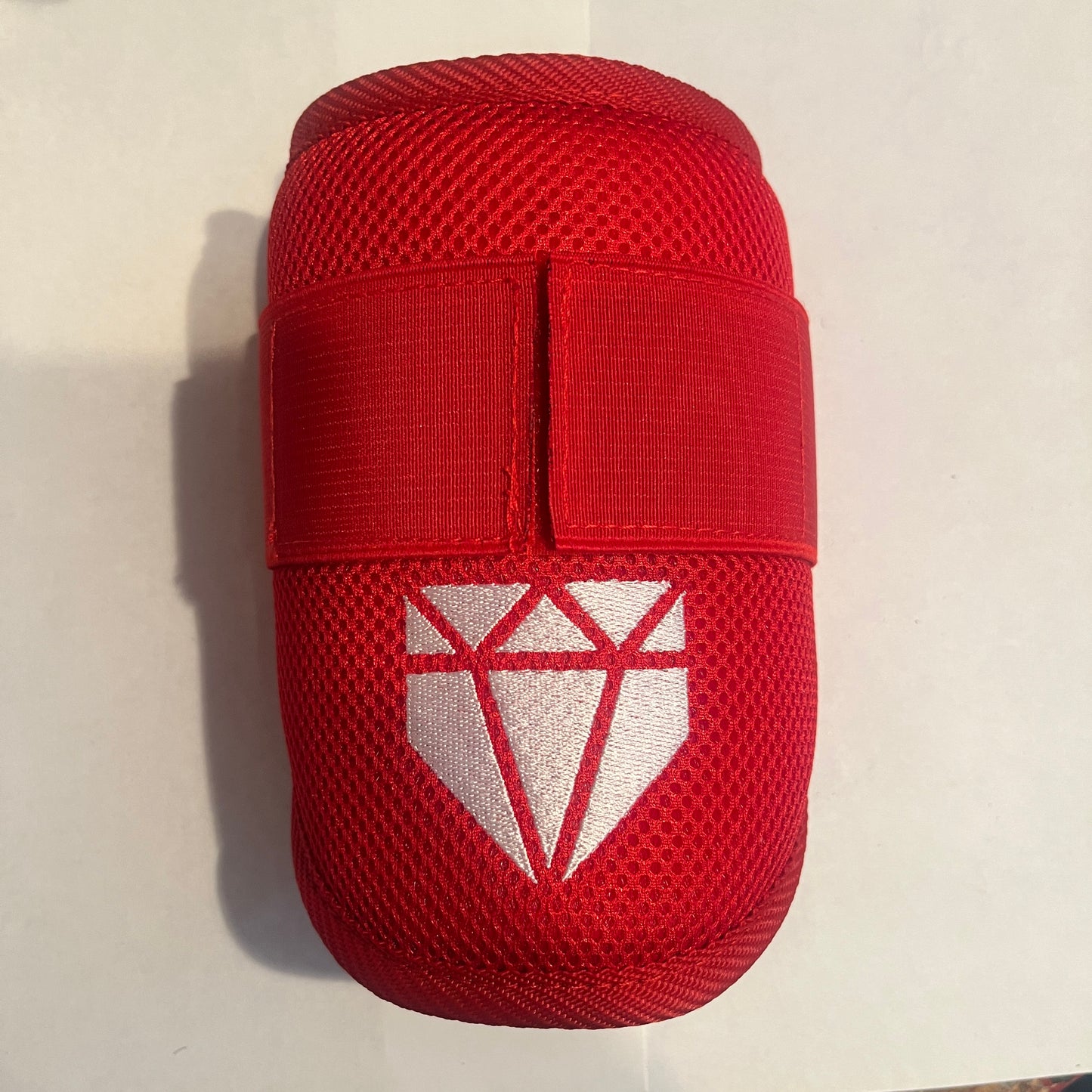 MISFIT: Red Elbow Guard - Bad Strap Stitching, Slightly Loose