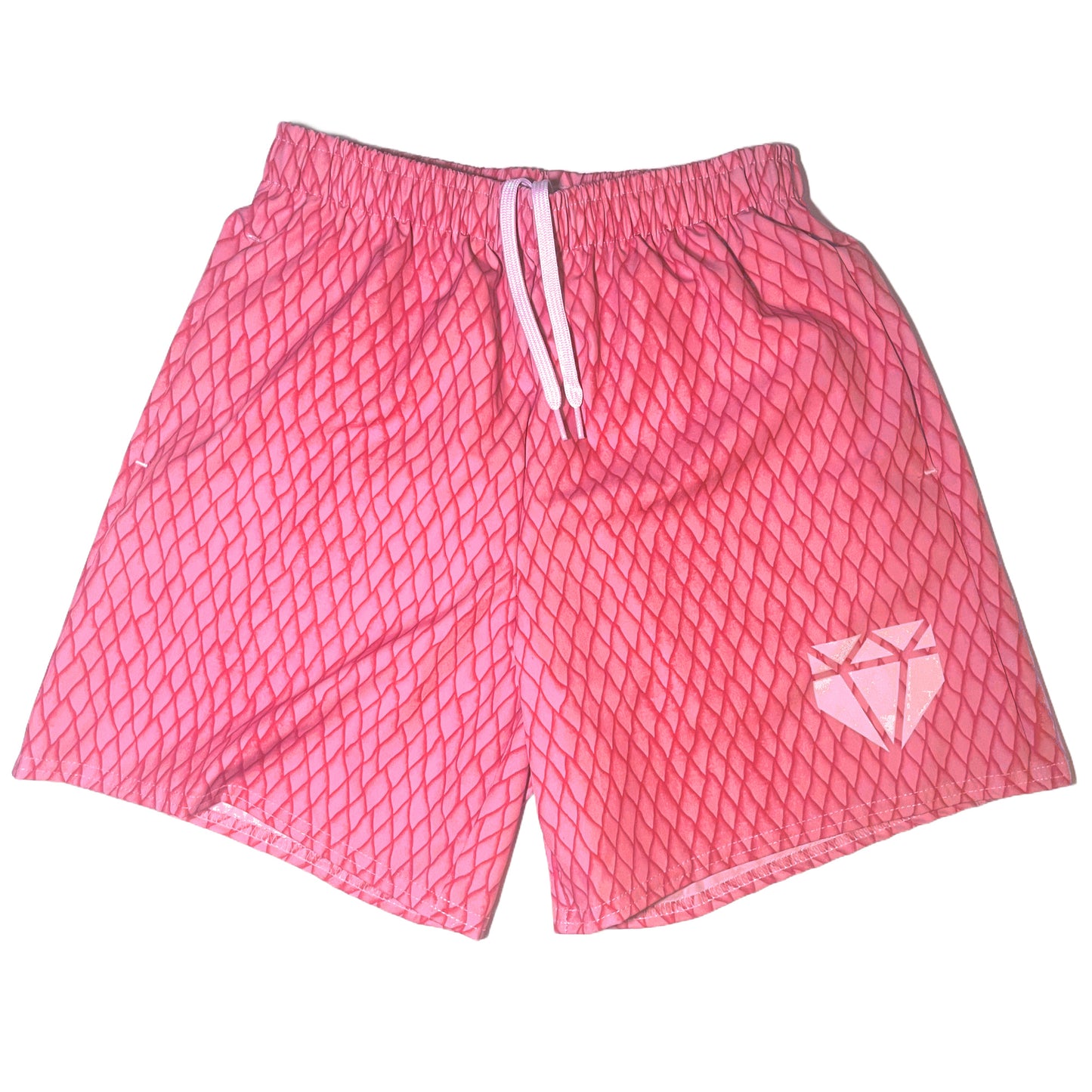 Snakeskin Baseball Training Shorts - Red