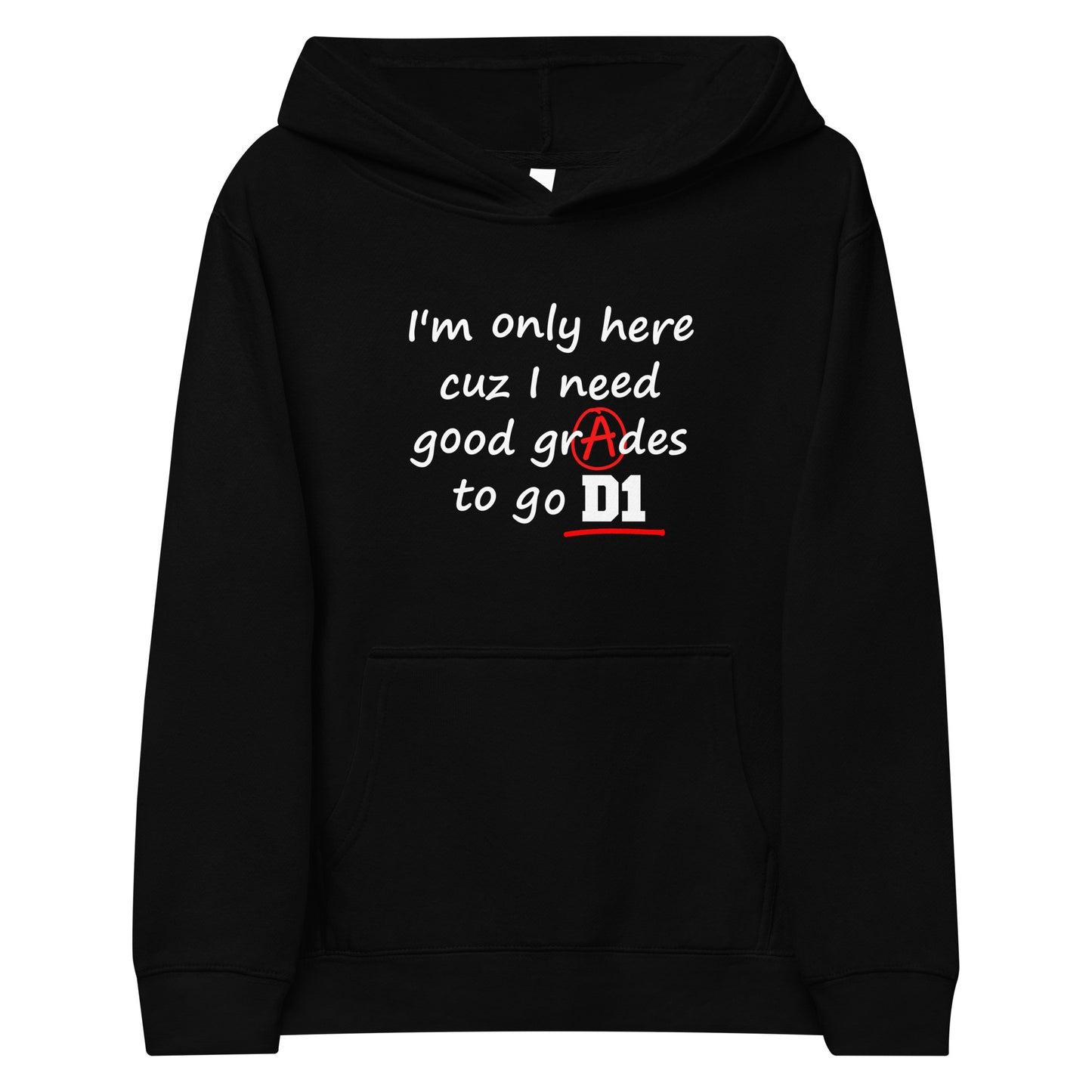 Good Grades D1 Youth Hoodie