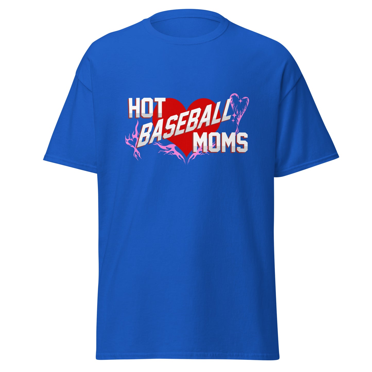 A stylized heart graphic blue shirt from Web Gem for baseball players who love moms!