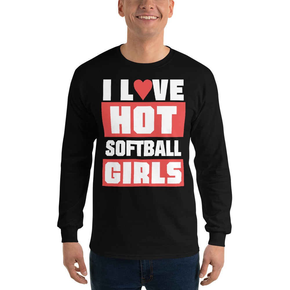 Hot Softball Girls Long Sleeve