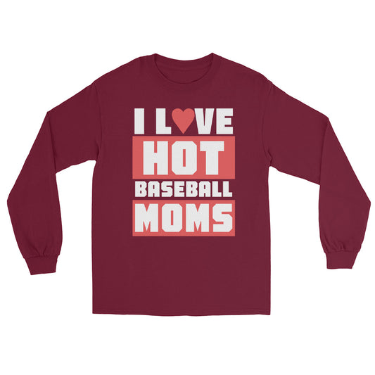 Hot Baseball Mom Long Sleeve