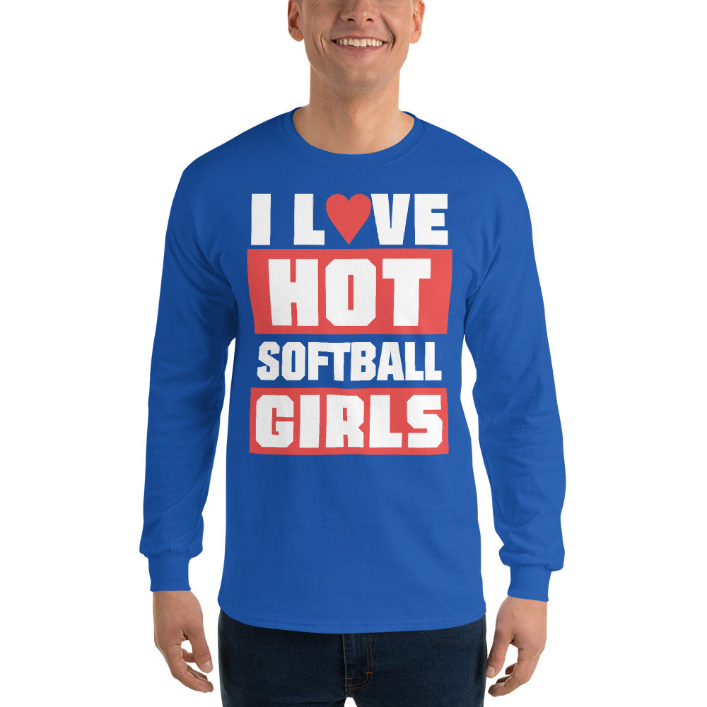 Hot Softball Girls Long Sleeve