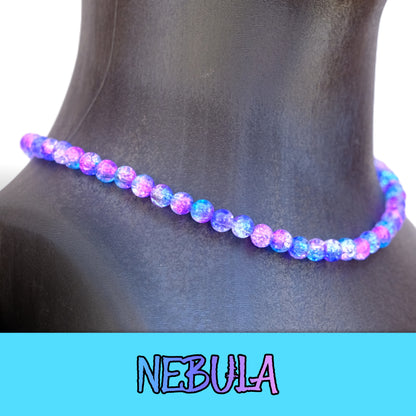 Nebula Baseball Necklace with nebula ice beads designed for players.
