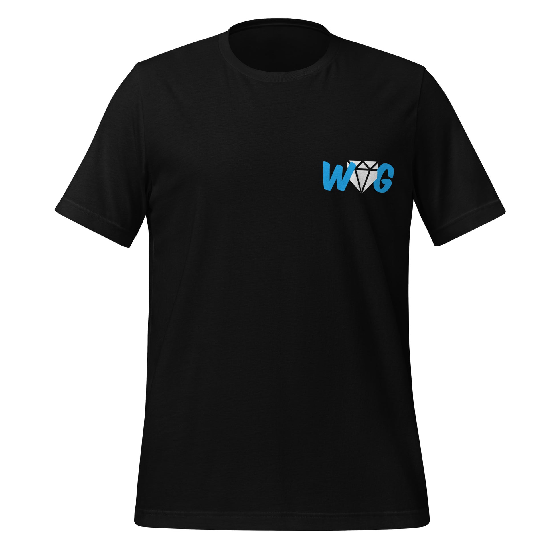 The front of the black shirt showing a stylized Web Gem emblem.