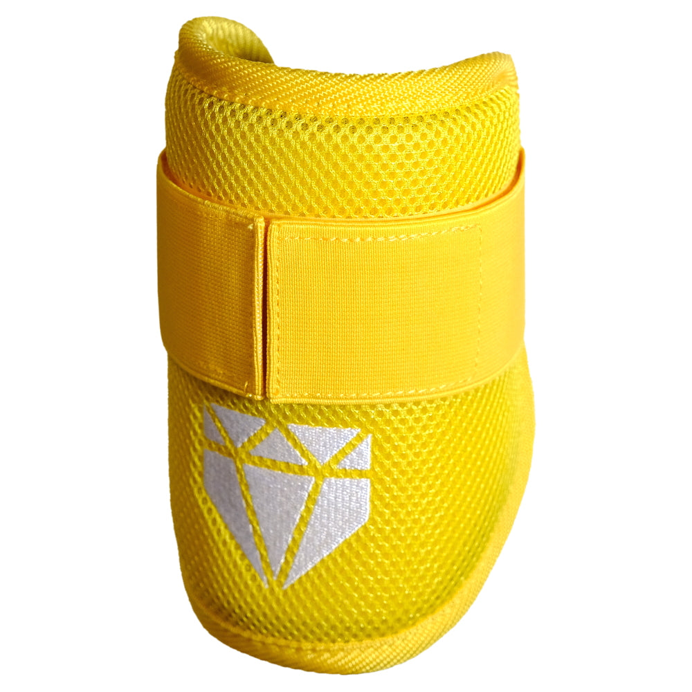 Web Gem Baseball Elbow Guard – going yard yellow protective gear for youth, travel ball, and high school hitters
