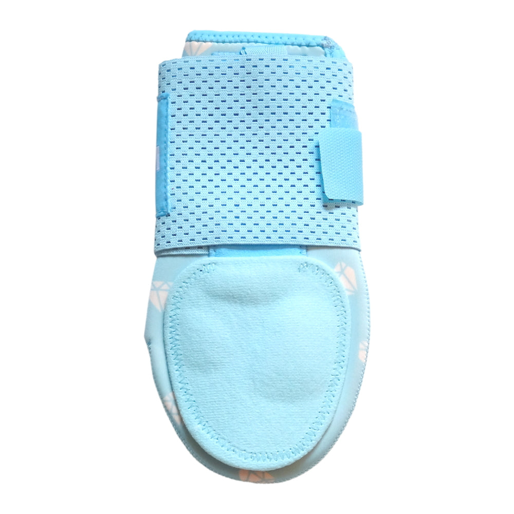 Back view of Youth Frozen Rope Ice Baseball Sliding Mitt showing adjustable Velcro strap and ergonomic design.