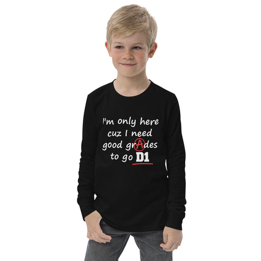 Good Grades D1 Youth Long Sleeve