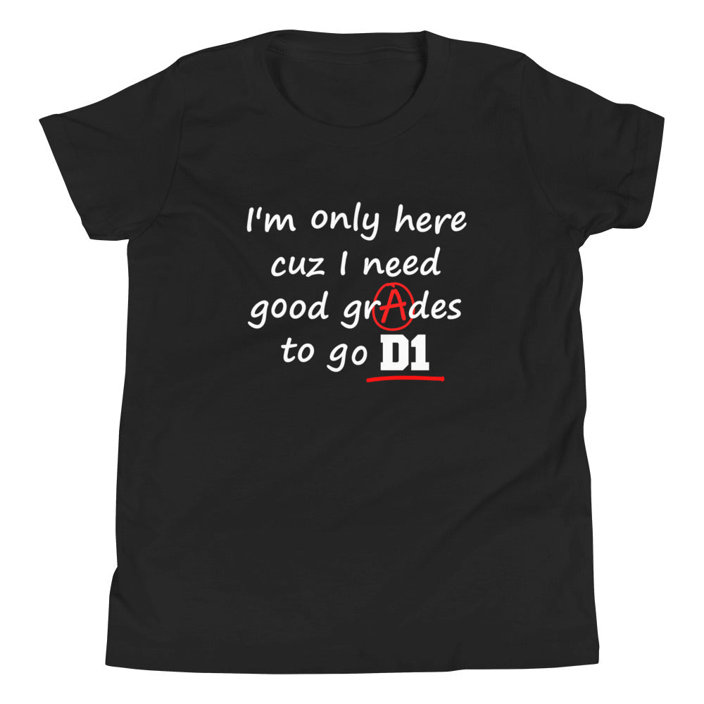 Good Grades D1 Youth Shirt