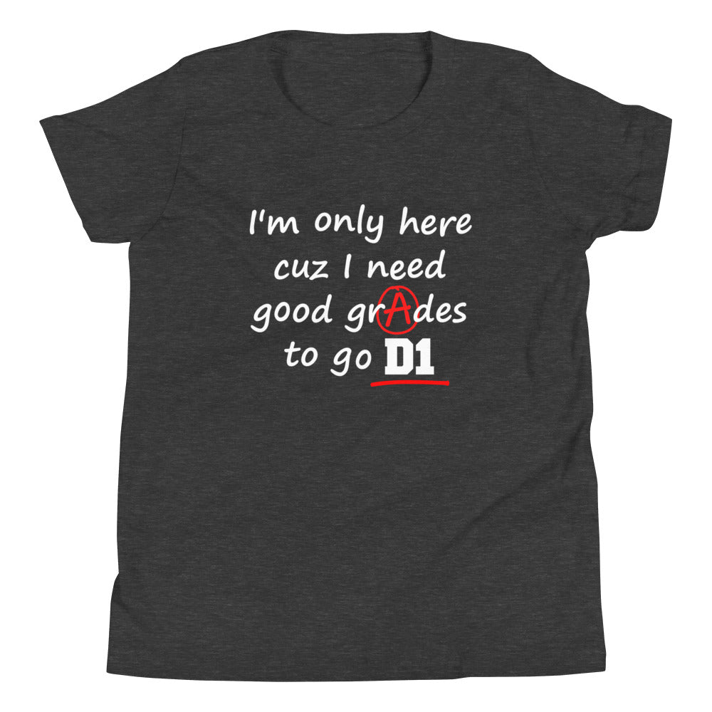 Good Grades D1 Youth Shirt