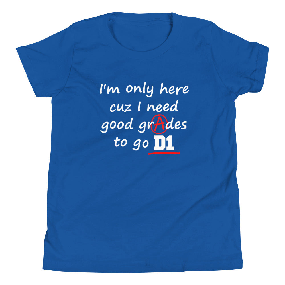 Good Grades D1 Youth Shirt