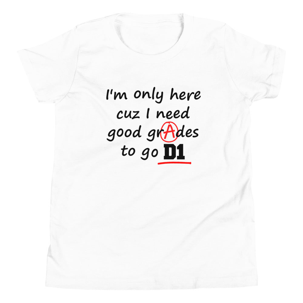 Good Grades D1 Youth Shirt